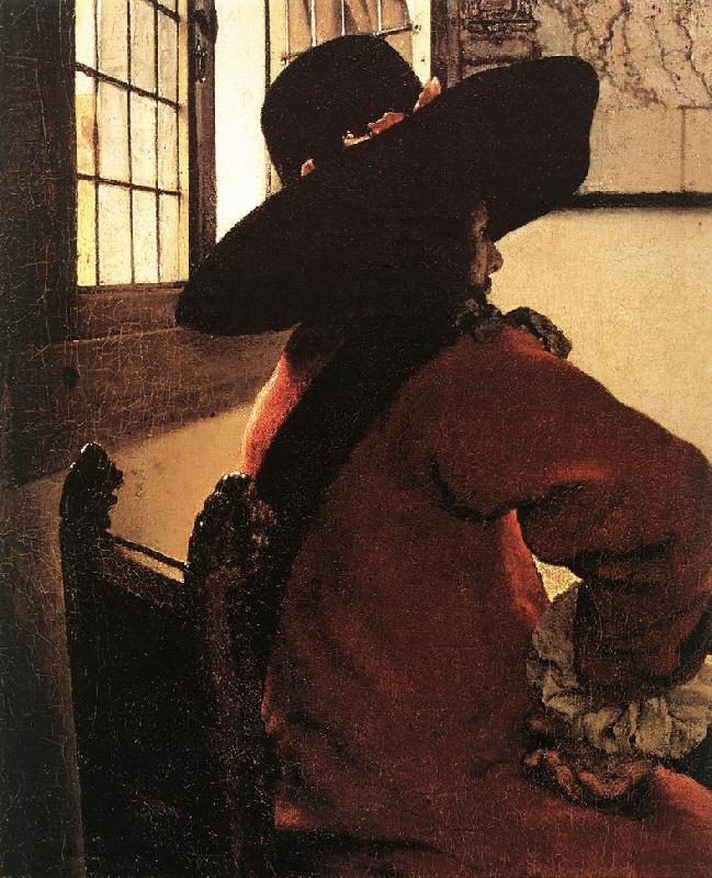 VERMEER VAN DELFT, Jan Officer with a Laughing Girl (detail)  jhg